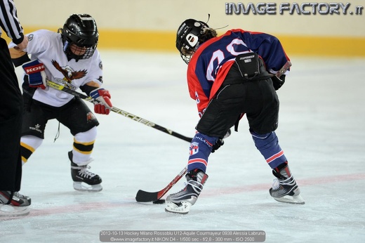 2012-10-13 Hockey Milano Rossoblu U12-Aquile Courmayeur 0938 Alessia Labruna